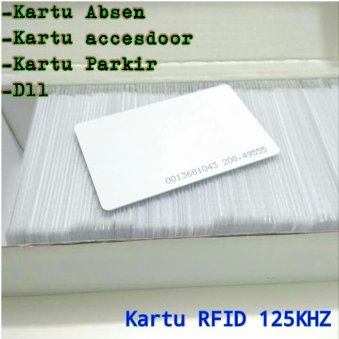 

Kartu Rfid 125khz - xity - ID card -kartu absen Parkir - Perbox