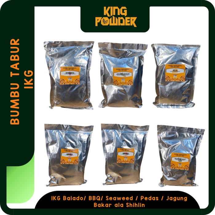 

Bubuk Tabur Pedas/seaweed/balado/bbq/jagung bakar/ Keju Bubuk 1KG