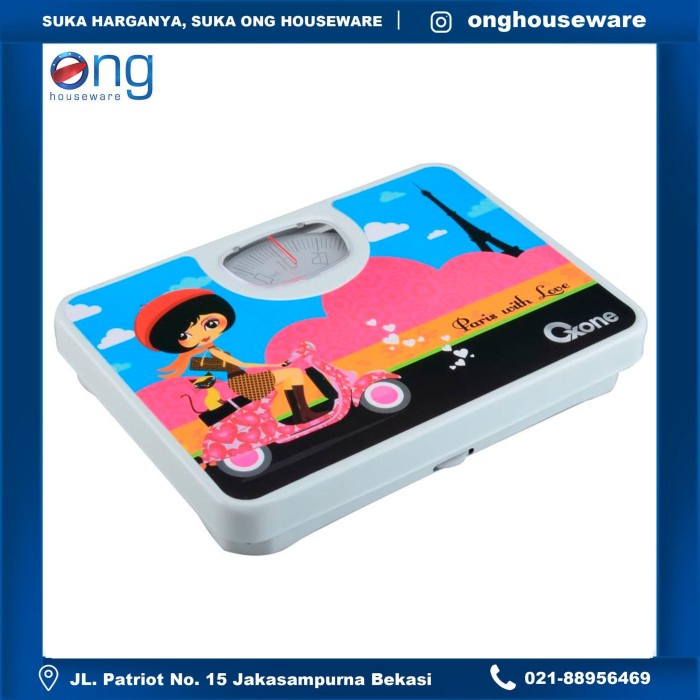 Timbangan Badan Manual Analog Motif Anak Karakter Lucu Oxone Ox917