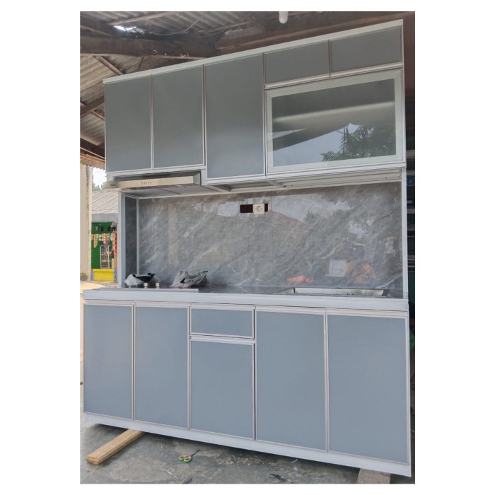 TERBATAS Kitchen set aluminium minimalis / Rak dapur / lemari dapur aluminium