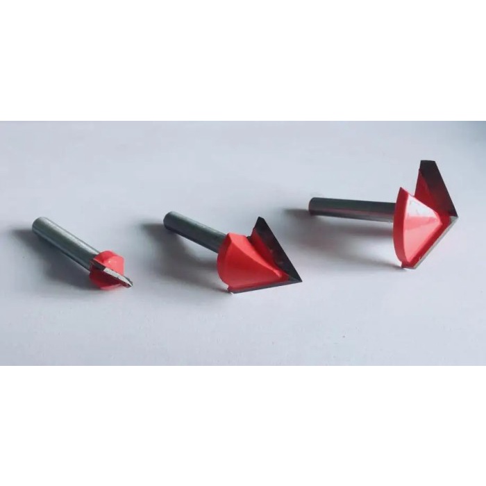 

Import 6MM 90 DEGREE 3D V SHAPE MILLING WOOD CUTTER KNIFE 6*10*90 6*12*90