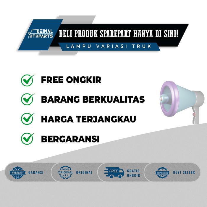 Stoplamp Truk Variasi 24 Volt Model 3 Mata 57 LED 1 Set Kiri dan Kanan Lampu Stop Rem Belakang Mobil