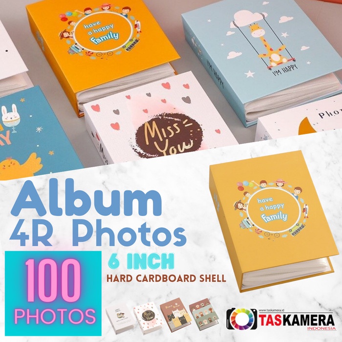 Album Foto Photo Baby Wedding Family 3R 4R 6 inch 100 Pockets Slot
