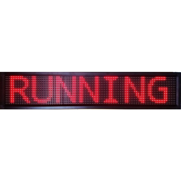 Running Text 2 Sisi 40cm x 104cm LED Merah