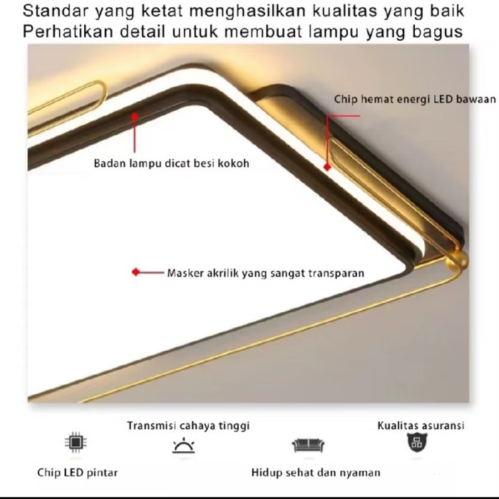 Lampu Plafon LED Lampu Ruang Tamu Lampu Plafon Mewah Lampu Hias Kamar