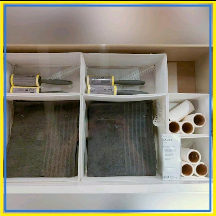 TERBARU SKUBB ORGANIZER IKEA ISI 6 STORAGE BOX ORGANIZER LEMARI PAKAIAN SEKAT LACI SKUBB COD