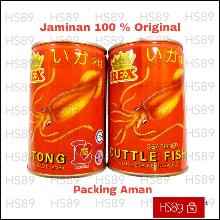 

terbaru !!! sotong kaleng - cumi kaleng - cuttle fish 425gr - sotong rex ready