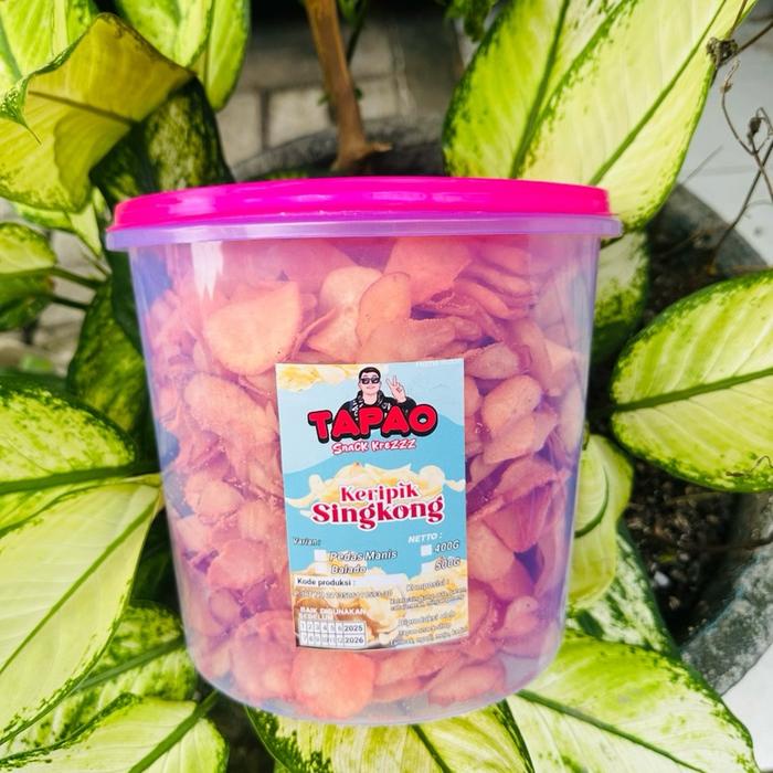 

terbaru !!! kripik singkong tapao balado/ balado pedas manis 1kg ready