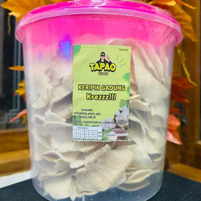 

terbaru !!! kripik gadung tapao 800gram ready