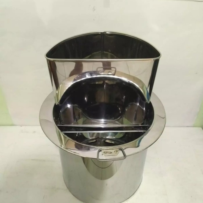 Dandang mie Ayam Sekat copot 35cm/ Panci Mie Ayam / Tong Mie Ayam 35cm