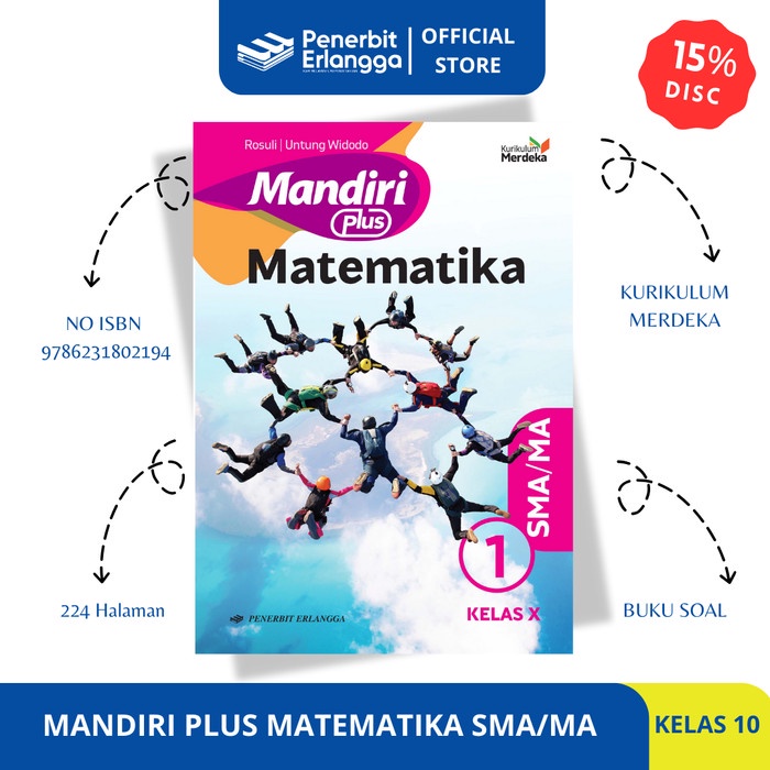 

SALE !!! MANDIRI PLUS MATEMATIKA SMA/MA KELAS 10 KURIKULUM MERDEKA ERLANGGA READYY