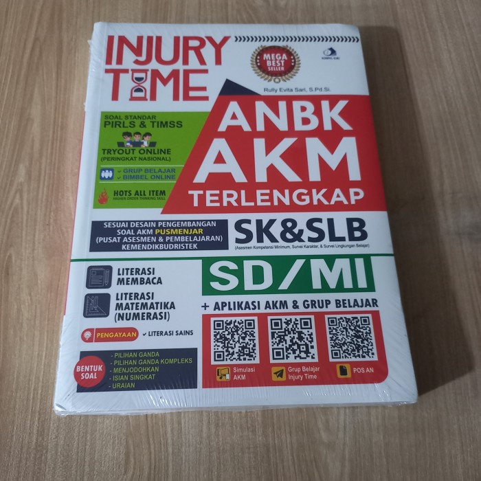 

SALE !!! BUKU INJURY TIME ANBK AKM TERLENGKAP SD MI READYY