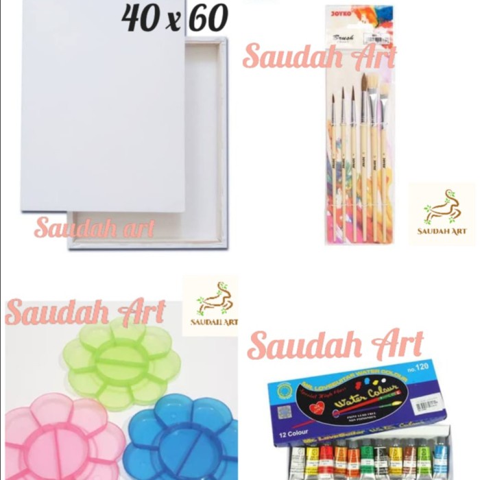 

Paket Kanvas Lukis (kanvas 40x60.kuas,palet, air) DiskonJual MurahHarga DiskonObral