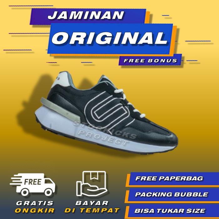 Sepatu Unerd Astho Black Bullet Sepatu Sneakers Casual Sport Sepatu Sneakers Olahraga Pria Unerd