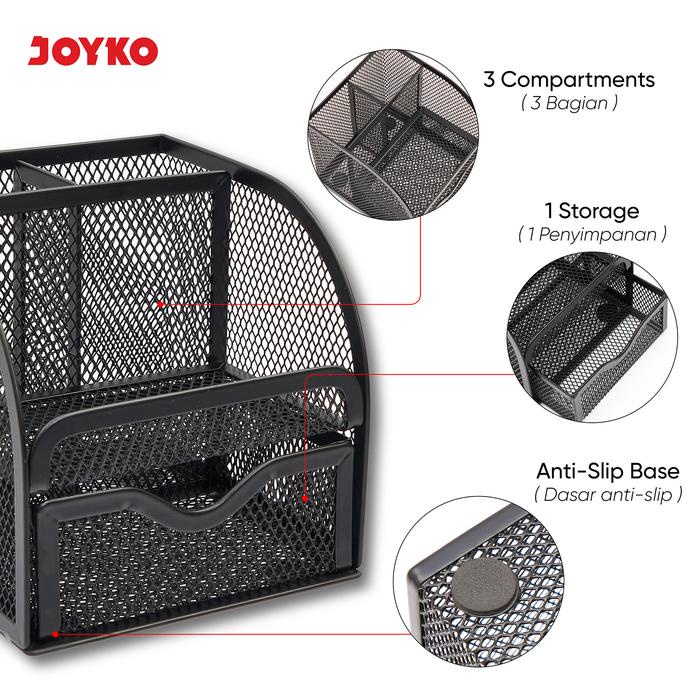 

Desk Set / Pen Holder / Tempat Alat Tulis Jaring Jala Joyko Ds-18