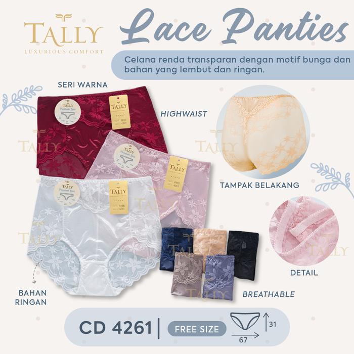 SPECIAL 3/6/12pcs CD Transparan JUMBO utk BB 75-90kg Pakaian Dalam CD Wanita CD Transparan Celana