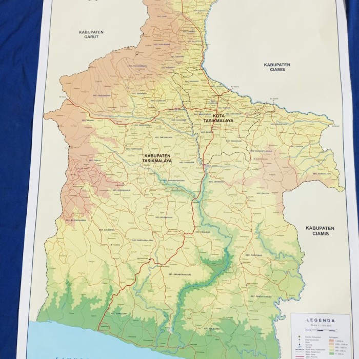 

SALE !!! PETA KAB DAN KOTA TASIKMALAYA PETA DINDING READYY