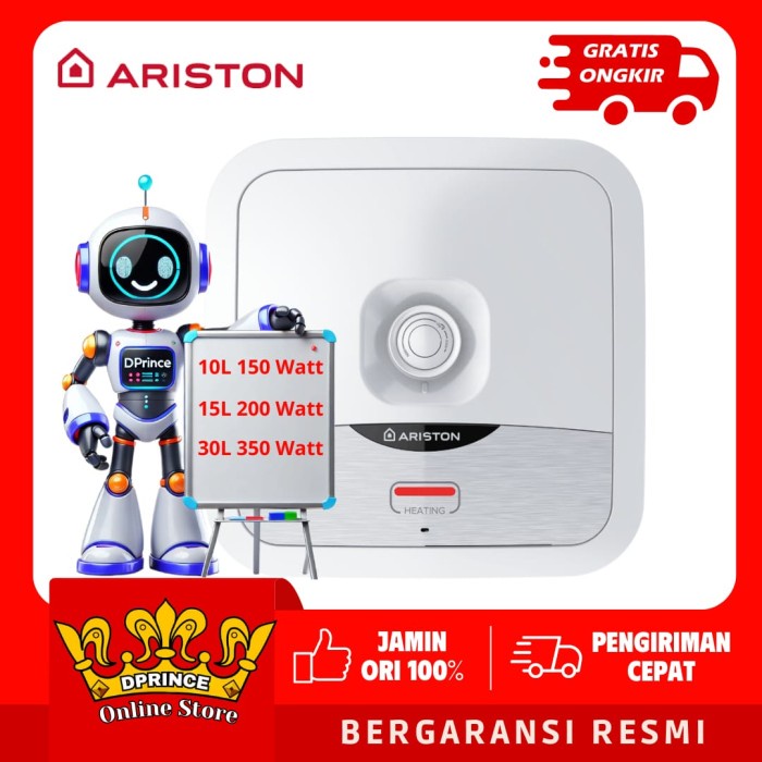 ARISTON AN2 10 B / AN2 10B / Andris2 B Water Heater 10 Liter 150 Watt