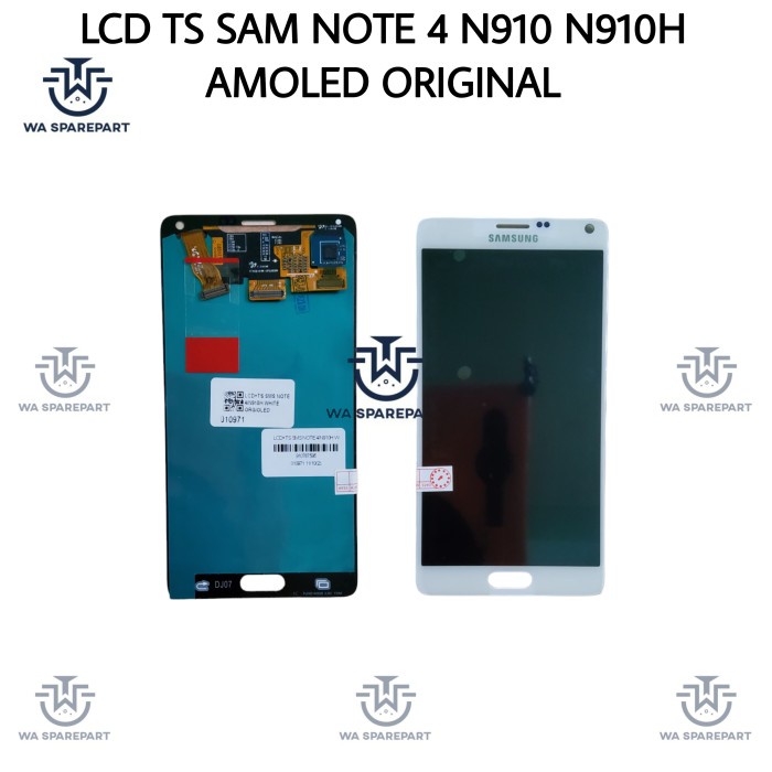 LCD TOUCHSCREEN SAMSUNG NOTE 4 N910 N910H WHITE AMOLED ORIGINAL