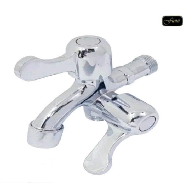 @@@@] Kran Air Model Cabang / Double Shower Kamar Mandi uk. 1/2"