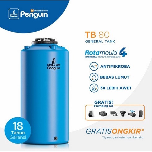 ```````] Tangki / Tandon / Toren Air merk Penguin tipe TB 80 (800L)