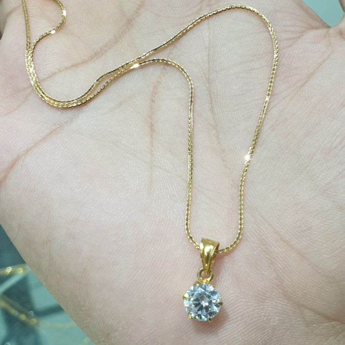 kalung emas 700/22k italy berliontin desi