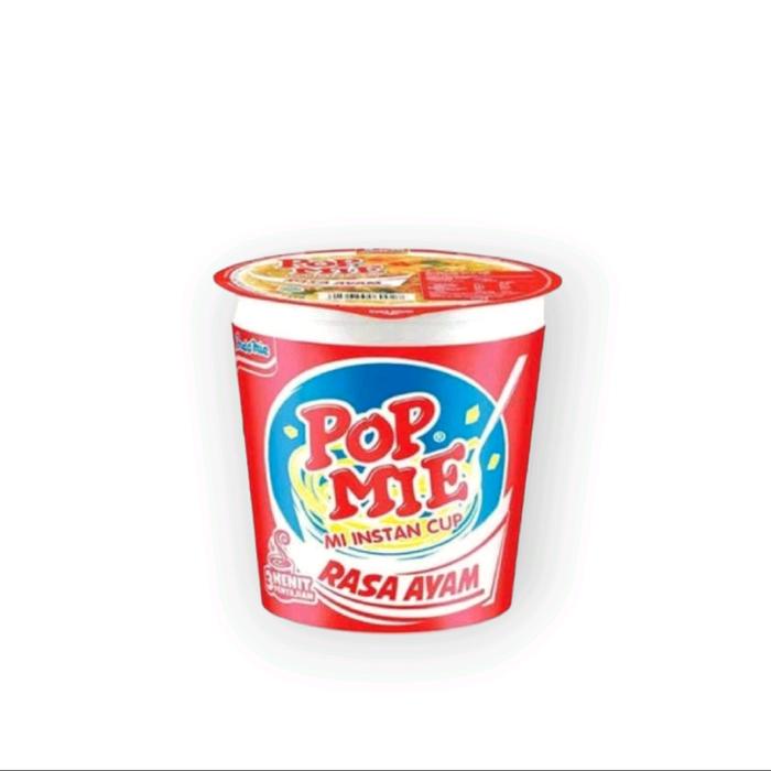 

1 dus Pop Mie Cup @75gr isi 24 pcs rasa ayam baso soto kari Makanan indomie bpom indonesia mie rawit
