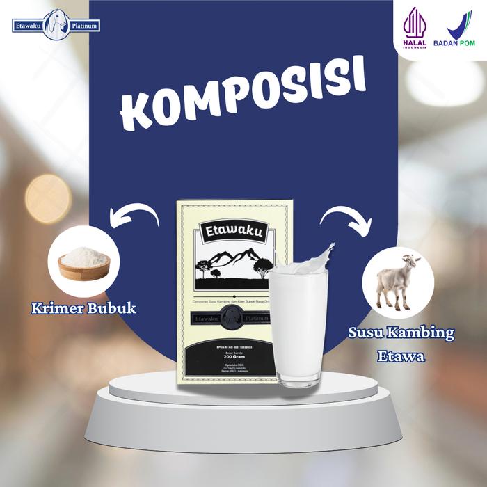 

Susu Kambing Etawaku Platinum Paket 1 BOX Susu Kambing Etawa Milk Dairy Bubuk susu kesehatan