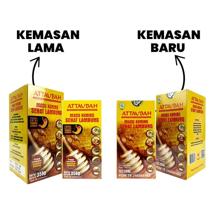 

Madu Kuning Sehat Lambung Attaubah 350gr Original Alami Honey Syrup