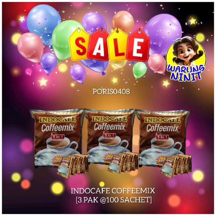

EXCLUSIVE WARUNG NINIT - INDOCAFE COFFEEMIX [3 PAK @100 SACHET]