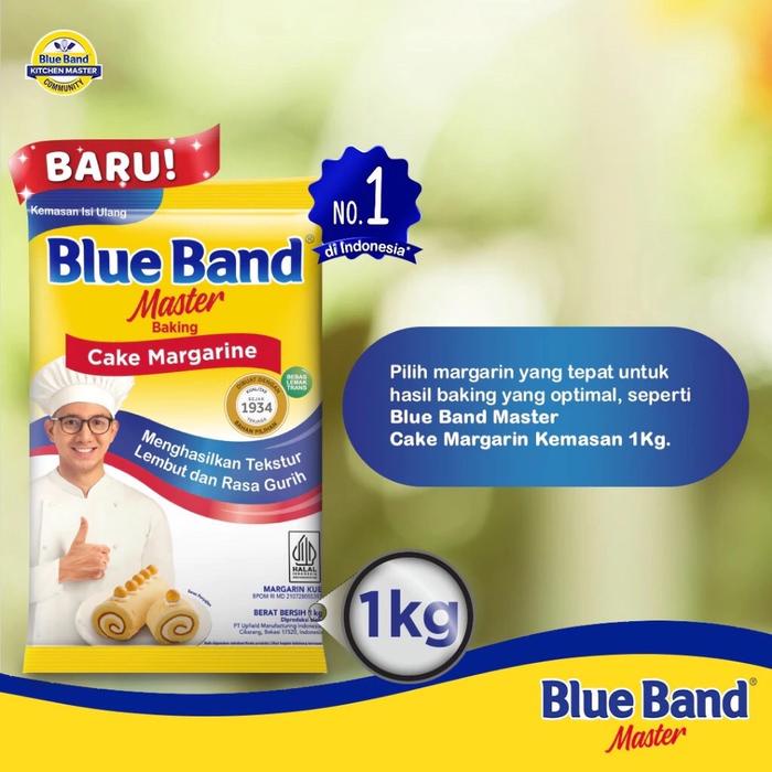 

Blue Band Master Baking 1kg Margarin Kue Blueband