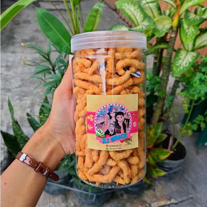 

Kue Ulat Keju Gurih Garing Premium Cheese Stick Keju Toples 220gr Powder