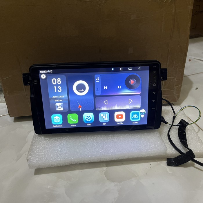 New Head Unit Android 9 Inch Bmw Seri 3 E46 M3 / Jead Unit Android Bmw E46