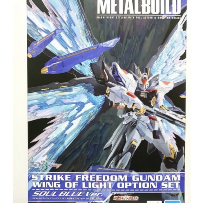 Metal Build Strike Freedom Wing Of Light Option Set Soul Blue Version