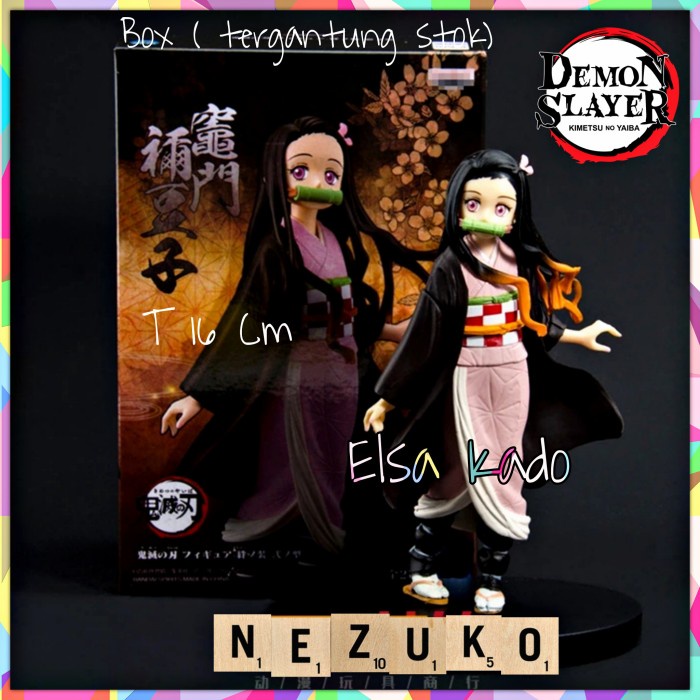 SALE  ACTION FIGURE NEZUKO KAMADO KIMETSU NO YAIBA BOX READYY