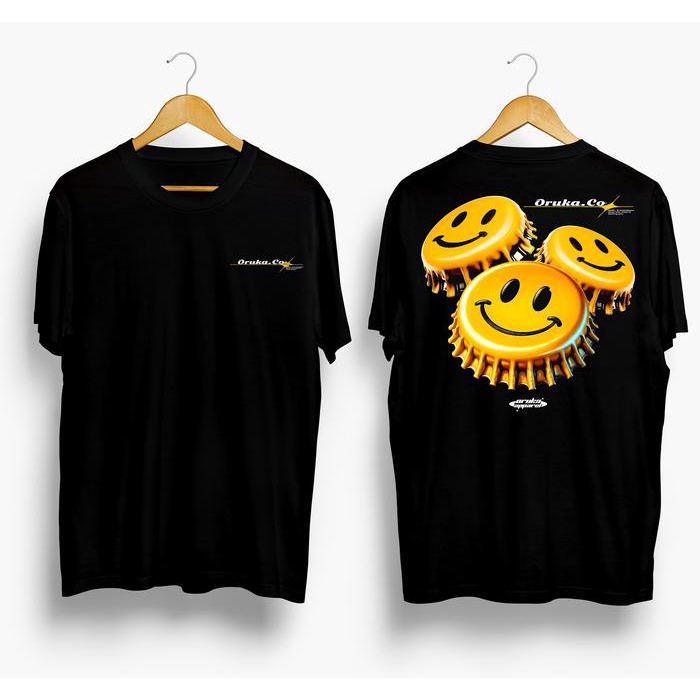 TERPERCAYA Baju Distro Cowok Kaos Oversize Pria Jumbo Original Katun Wanita Kece T-Shirt Combed