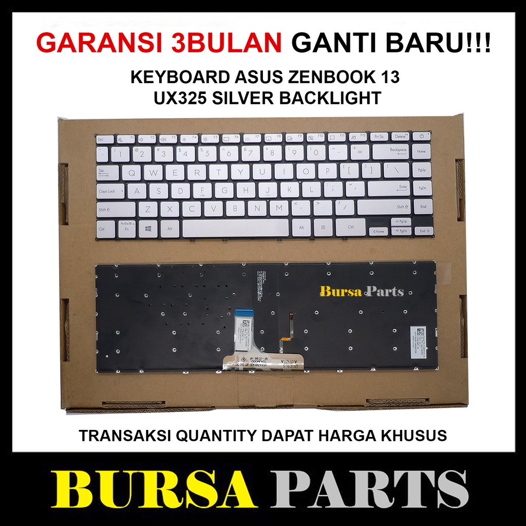 Keyboard Asus Zenbook 13 ux325 Silver Backlite