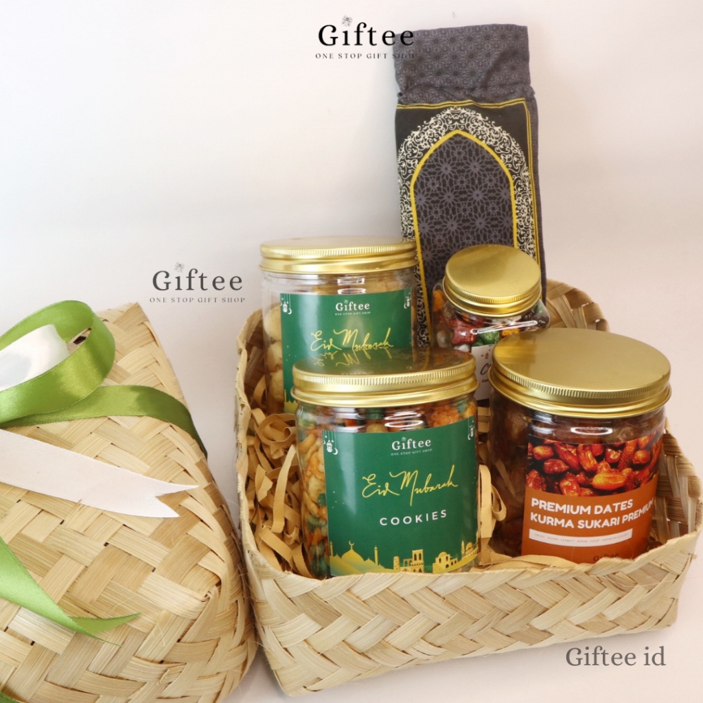 

BEST SALE HAMPERS LEBARAN BUKA PUASA BESEK ISI SNACK KURMA SAJADAH TRAVEL SNACKS MIX NUT SOES KERING