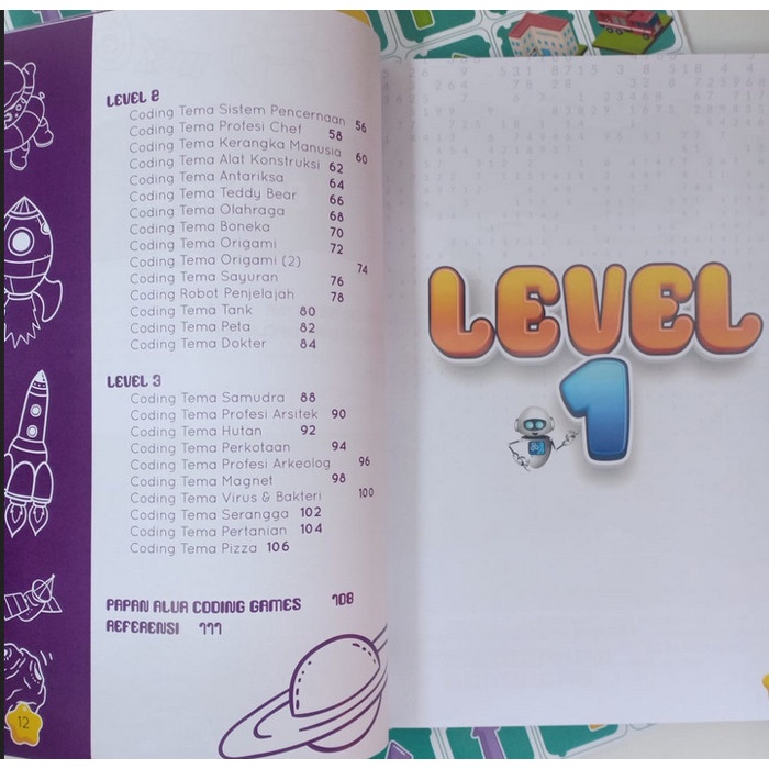 BUKU AKTIVITAS ANAK : UNPLUGGED CODING GAMES (MASKANA)