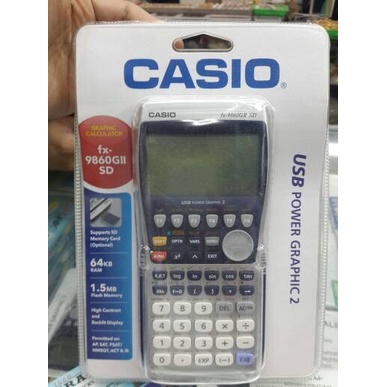 

Casio Graphic fx 9860gii sd bergaransi resmi TERLARIS/TERMURAH/TERPOPULER