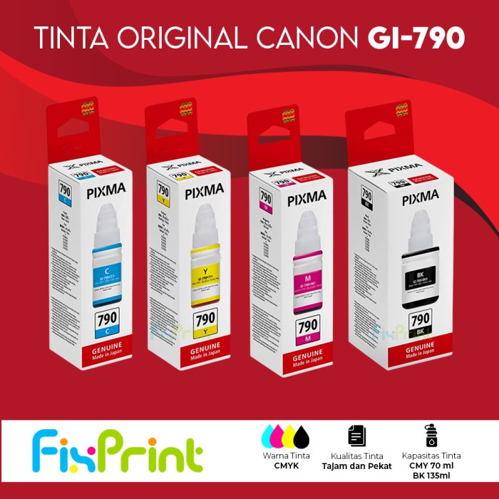 

1 Set Tinta GI790 790 Refill Canon G1010 G2010 G3010 G4010 G1000 G2010 TERLARIS/TERMURAH/TERPOPULER