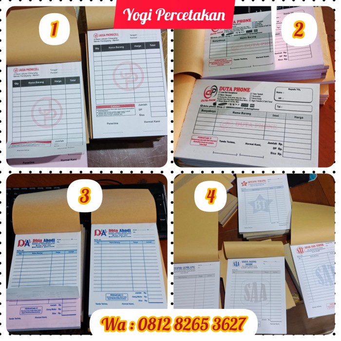 

NOTA BON KWITANSI INVOICE SETENGAH RIM 2 warna MURAH MERIAH TERLARIS/TERMURAH/TERPOPULER