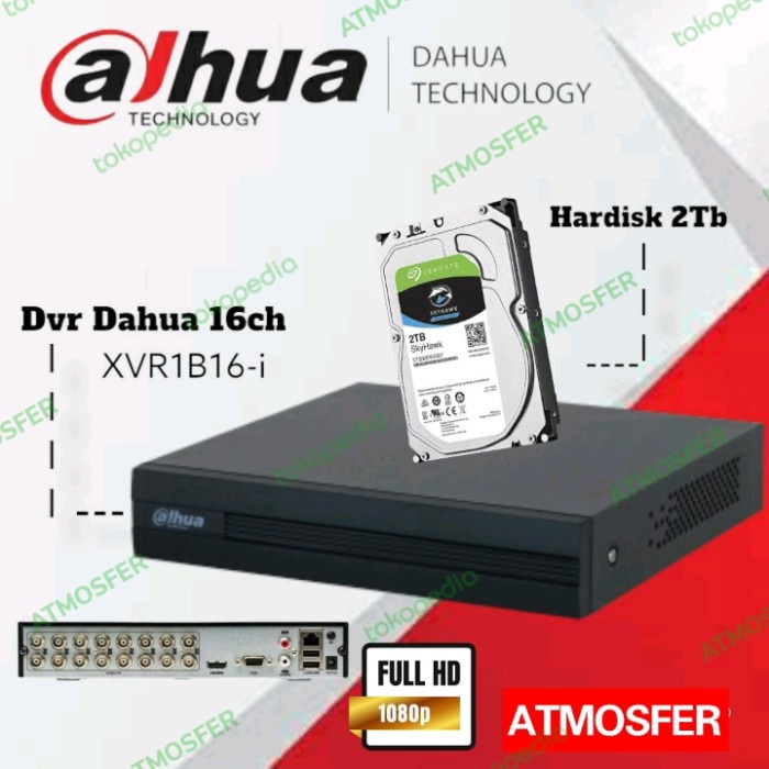 DVR DAHUA 16 FULL HD + HARDISK 2TB