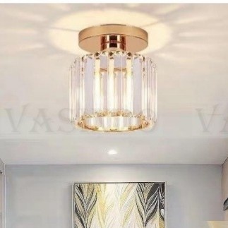 FL 123 LAMPU PLAFON KRISTAL BULAT NIMALIS KLASIK MODERN VINTAGE