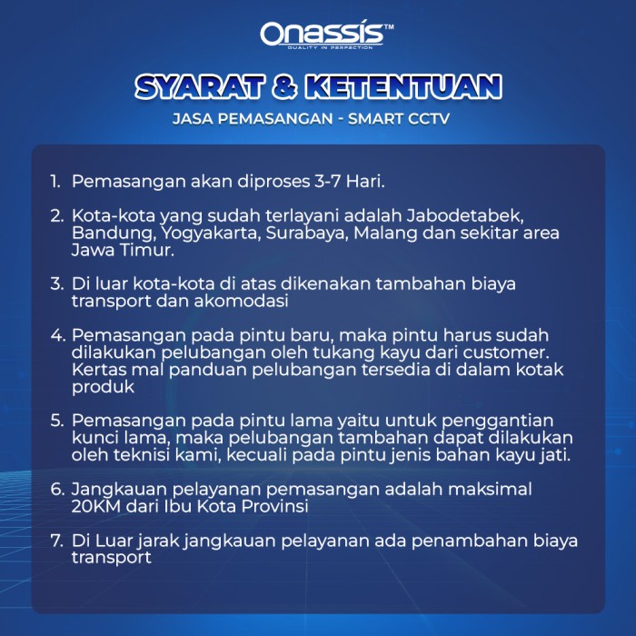 ONASSIS JASA PEMASANGAN CCTV