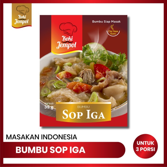 

MURAH Bumbu Masak Instant SOP IGA SOP BUNTUT Koki Jempol 35gr