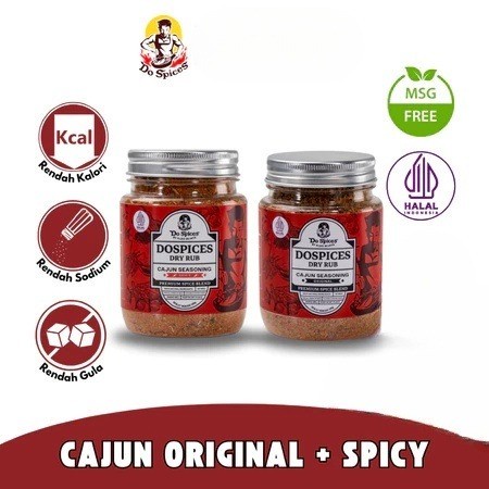 

EKSLUSIF Dospices Healthy Dry Rub Bumbu Marinasi Rendah Kalori [Cajun
