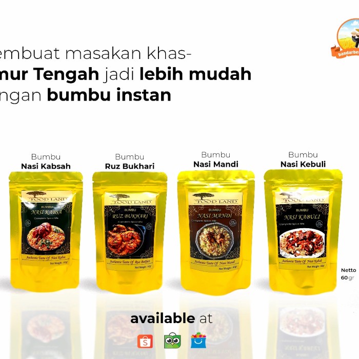 

TERBATAS Bumbu Nasi Kebuli Mandhi Briyani Kabsah Bukhori Untuk 1 Kg Beras