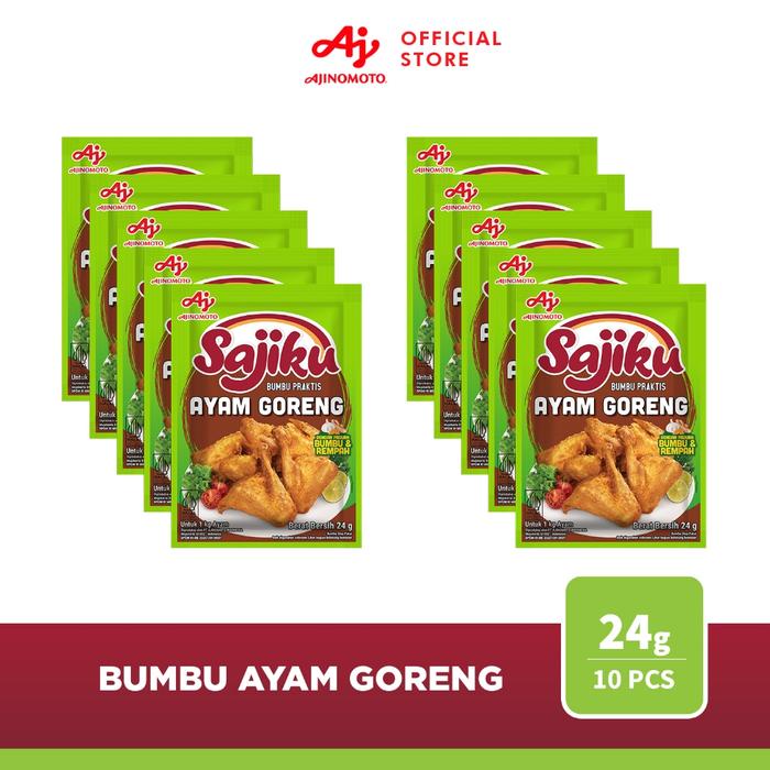 

TERPERCAYA SAJIKU Bumbu Praktis Ayam Goreng 24g (10 pcs)