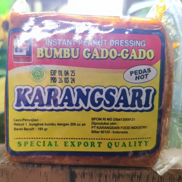 

STOK TERBATAS Bumbu Gado Gado Karangsari Karang Sari Pedes Pedas
